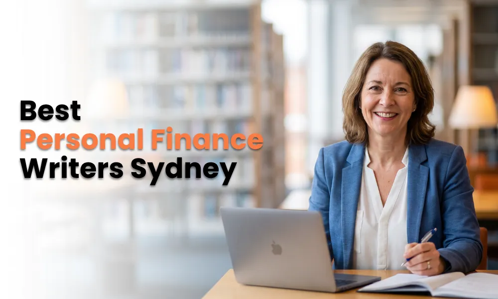 Best Personal Finance Writers Sydney providing expert financial writing services in a professional office environment.